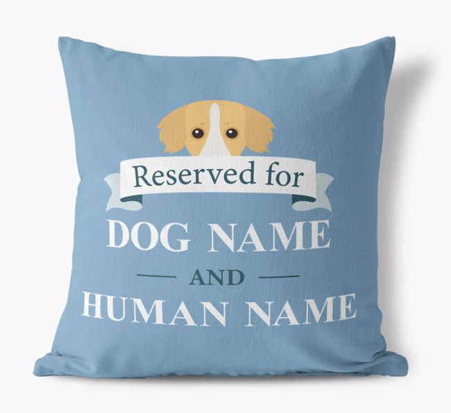 Reserved For: Personalised {breedFullName} Canvas Cushion